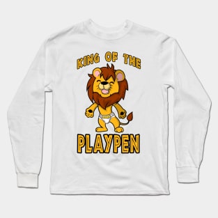 Baby Lion Cub King of the Playpen ABDL / FURRY Design Long Sleeve T-Shirt